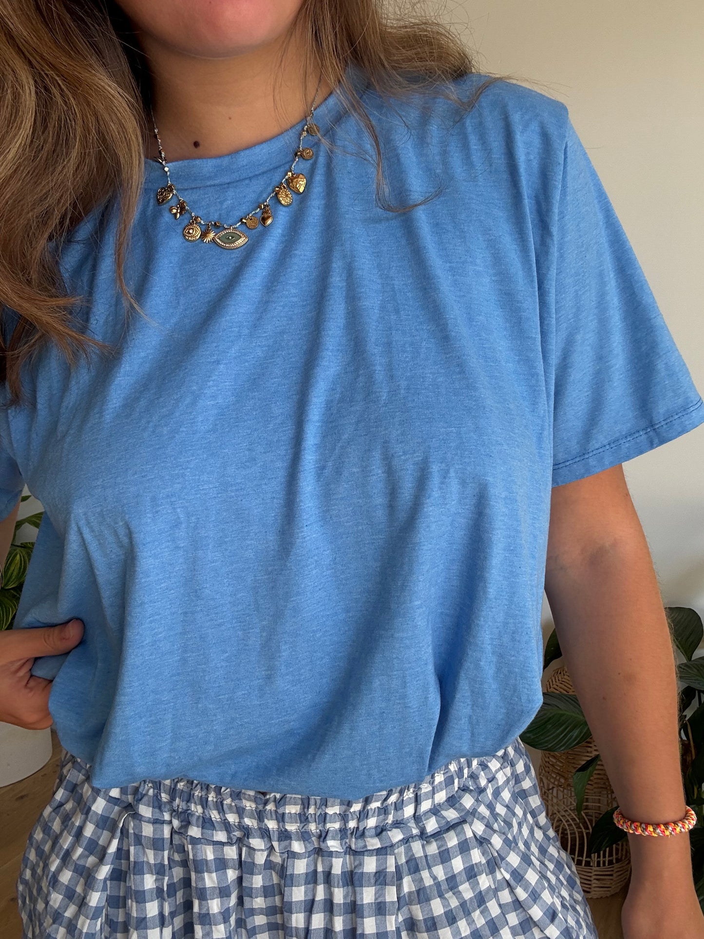 Tee shirt Bonnie bleu cyan
