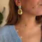 Boucles Alma bleu /doré