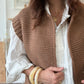 Gilet sans manches cow girl camel