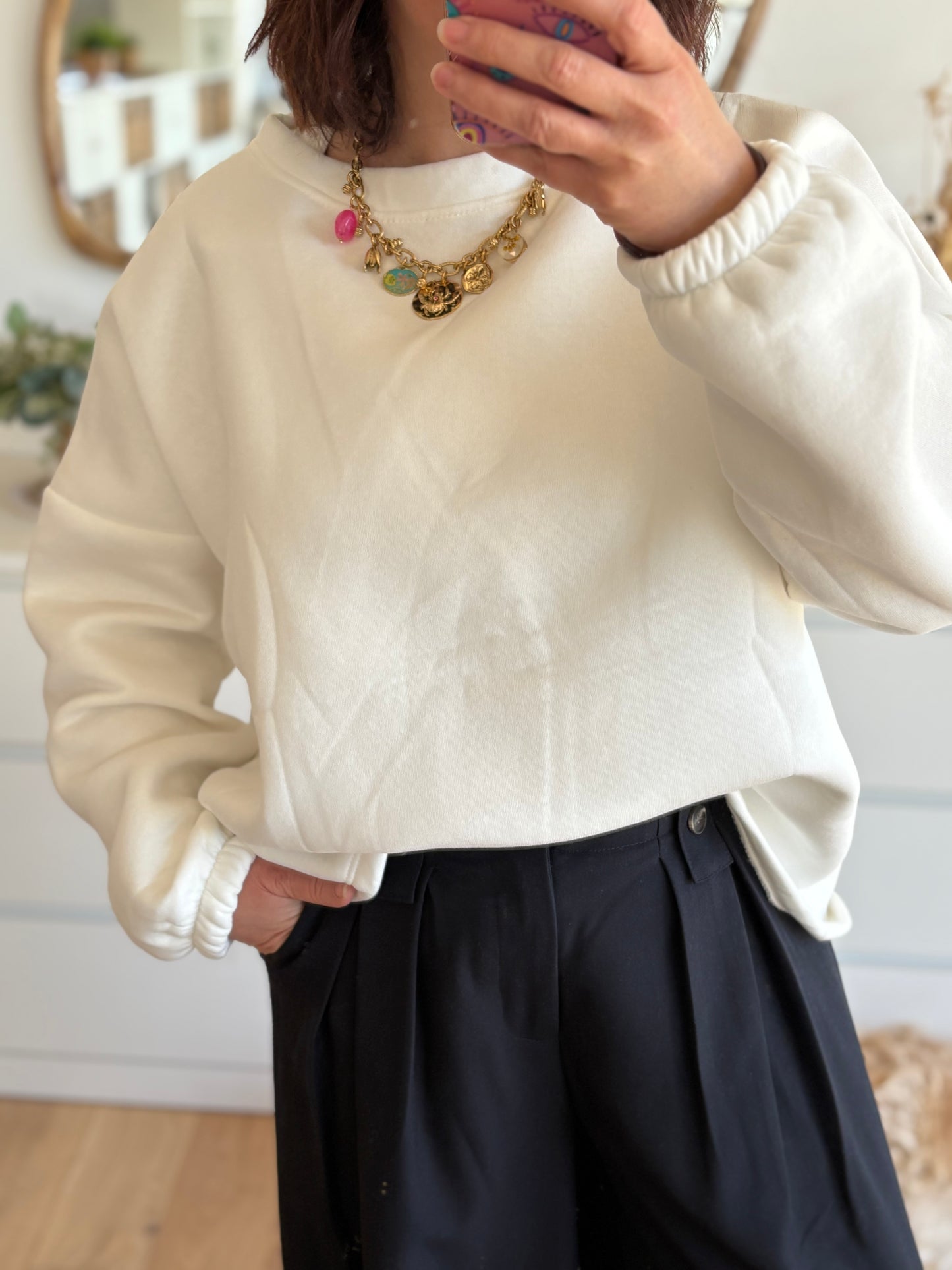 Sweat iconic blanc