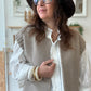 Gilet sans manches cow girl taupe