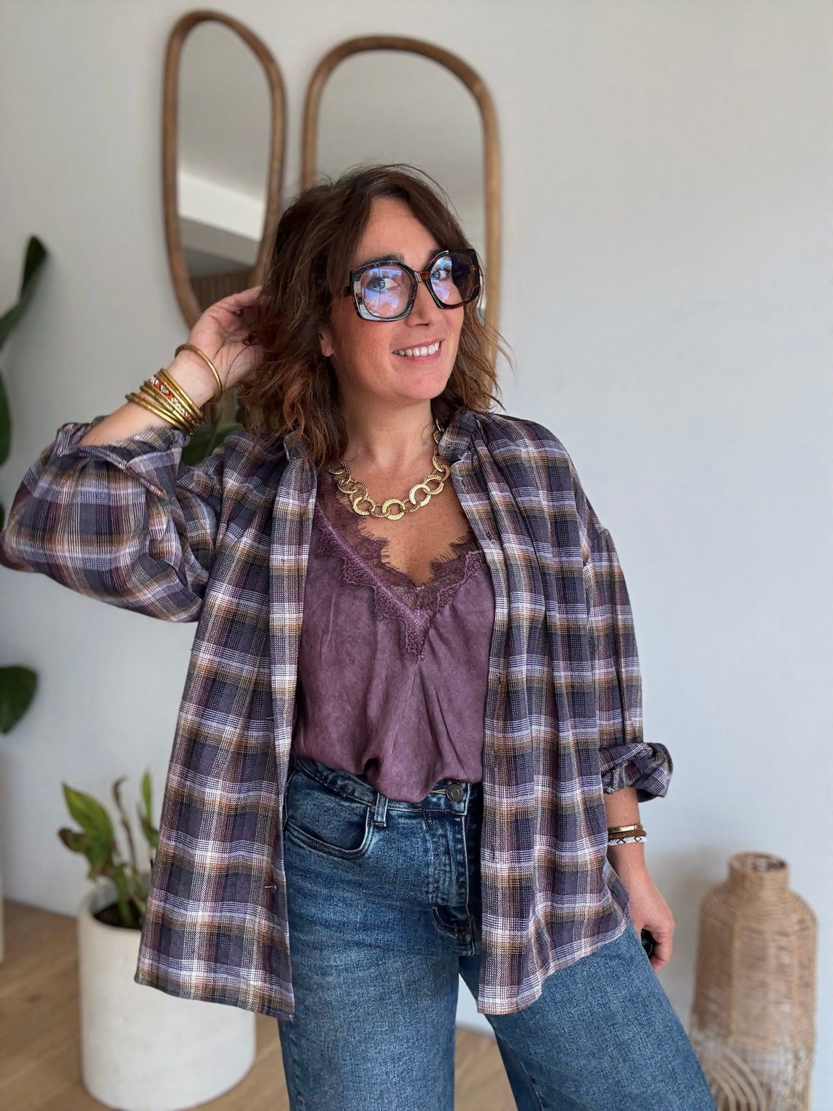 Chemise Hortense violette