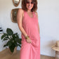 Robe débardeur bois de rose