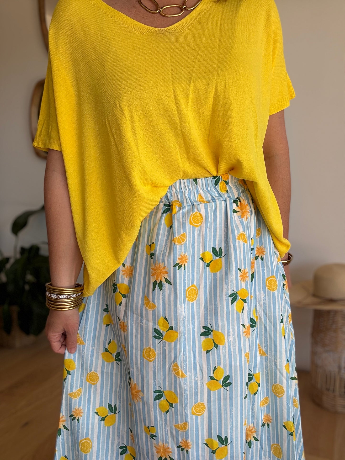 Jupe longue limoncello