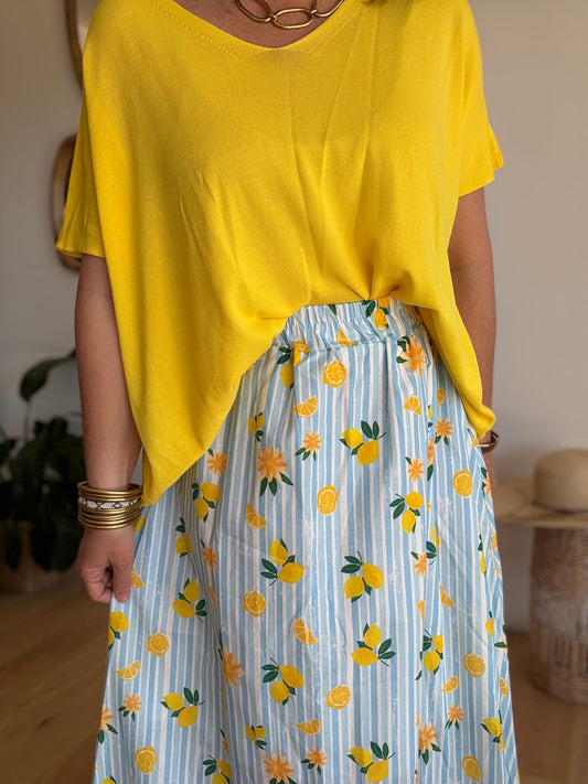 Jupe longue limoncello