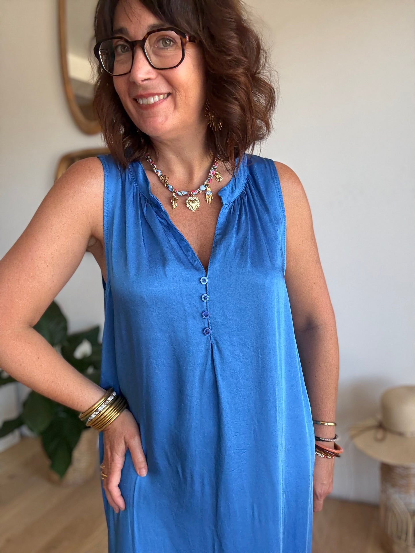 Robe Tie and Dye Blue