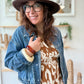 Veste en jean courte wild west