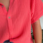 Chemise Gaze de Coton Corail