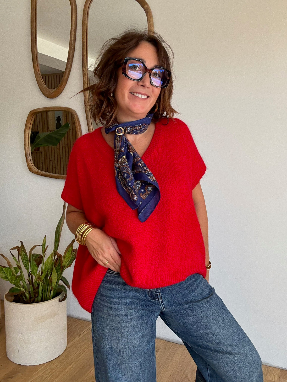 Pull Gina rouge