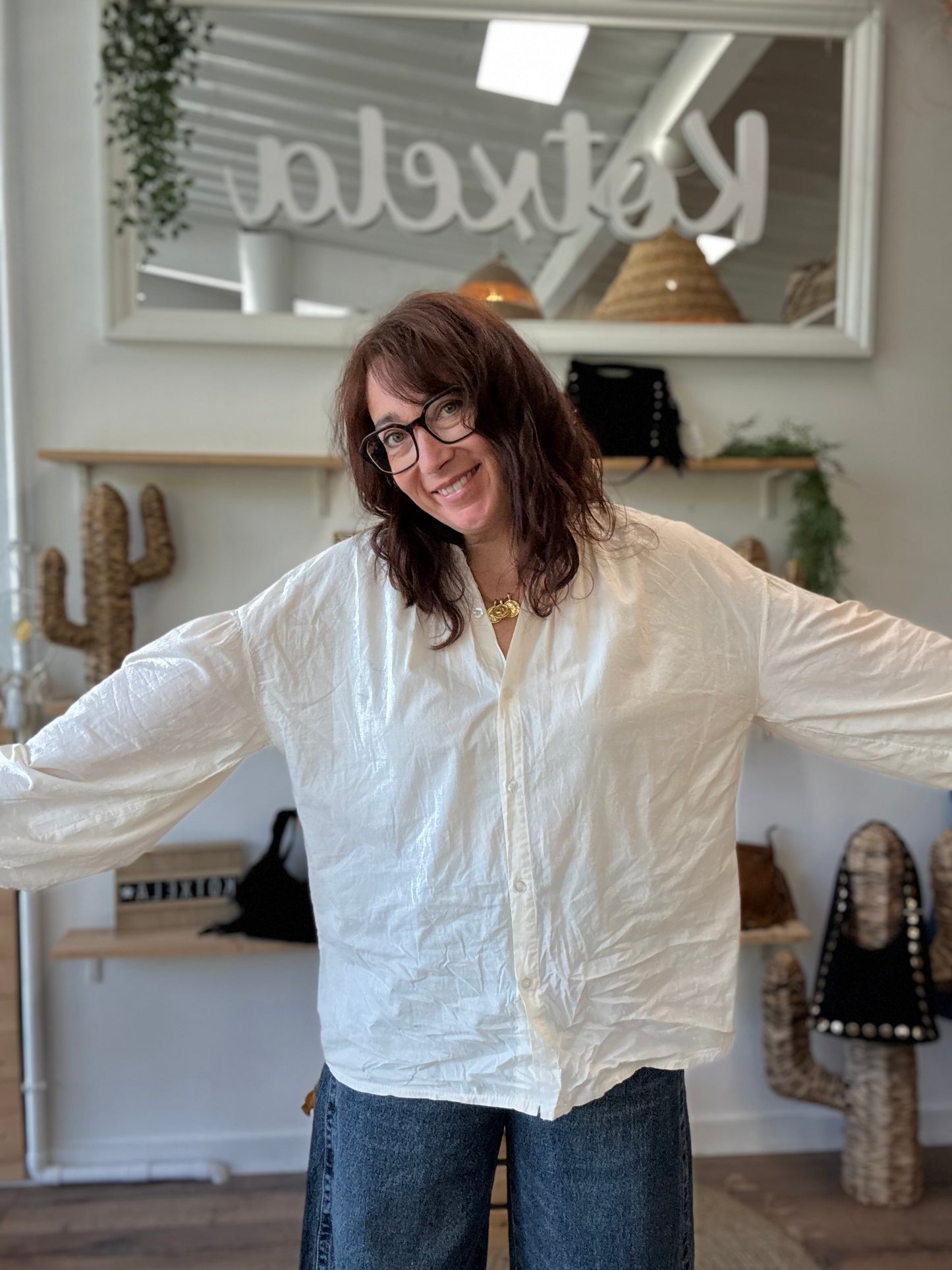 Chemisier Ava coton écru