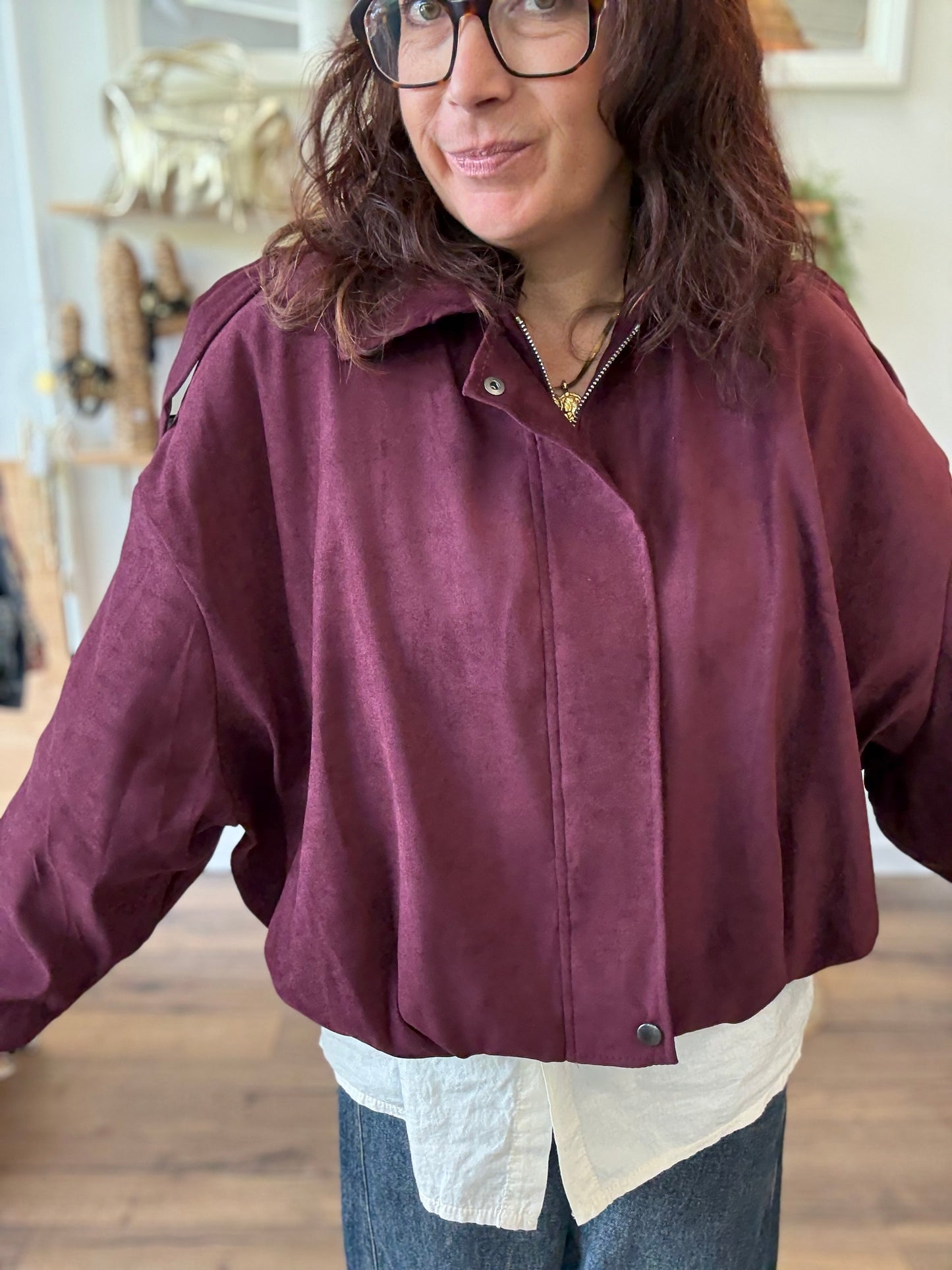 Veste Joy Bordeaux