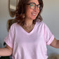 Tee shirt rose baby Maxi