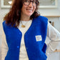 Veste Teddy bleu roi