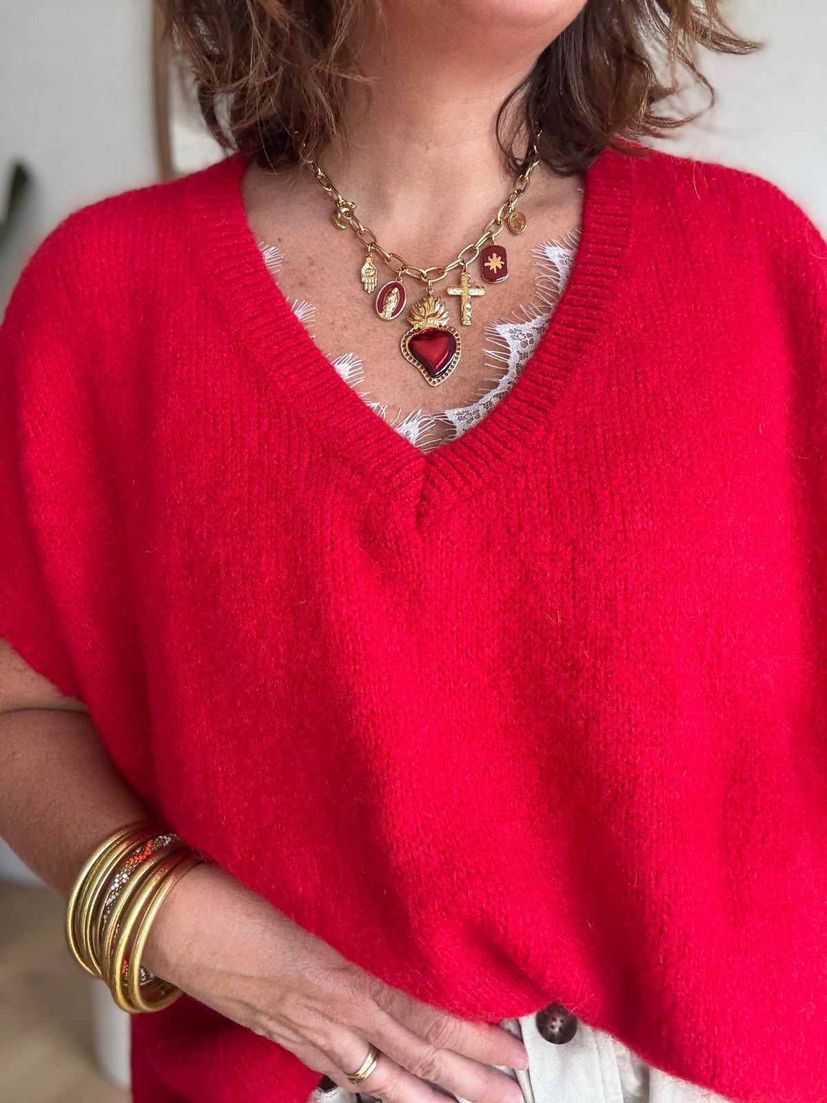 Collier Grigri rouge