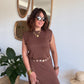 Robe Glow choco doré