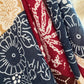Foulard bandana bordeaux marine