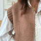 Gilet sans manches cow girl camel