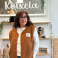 Veste Teddy cognac