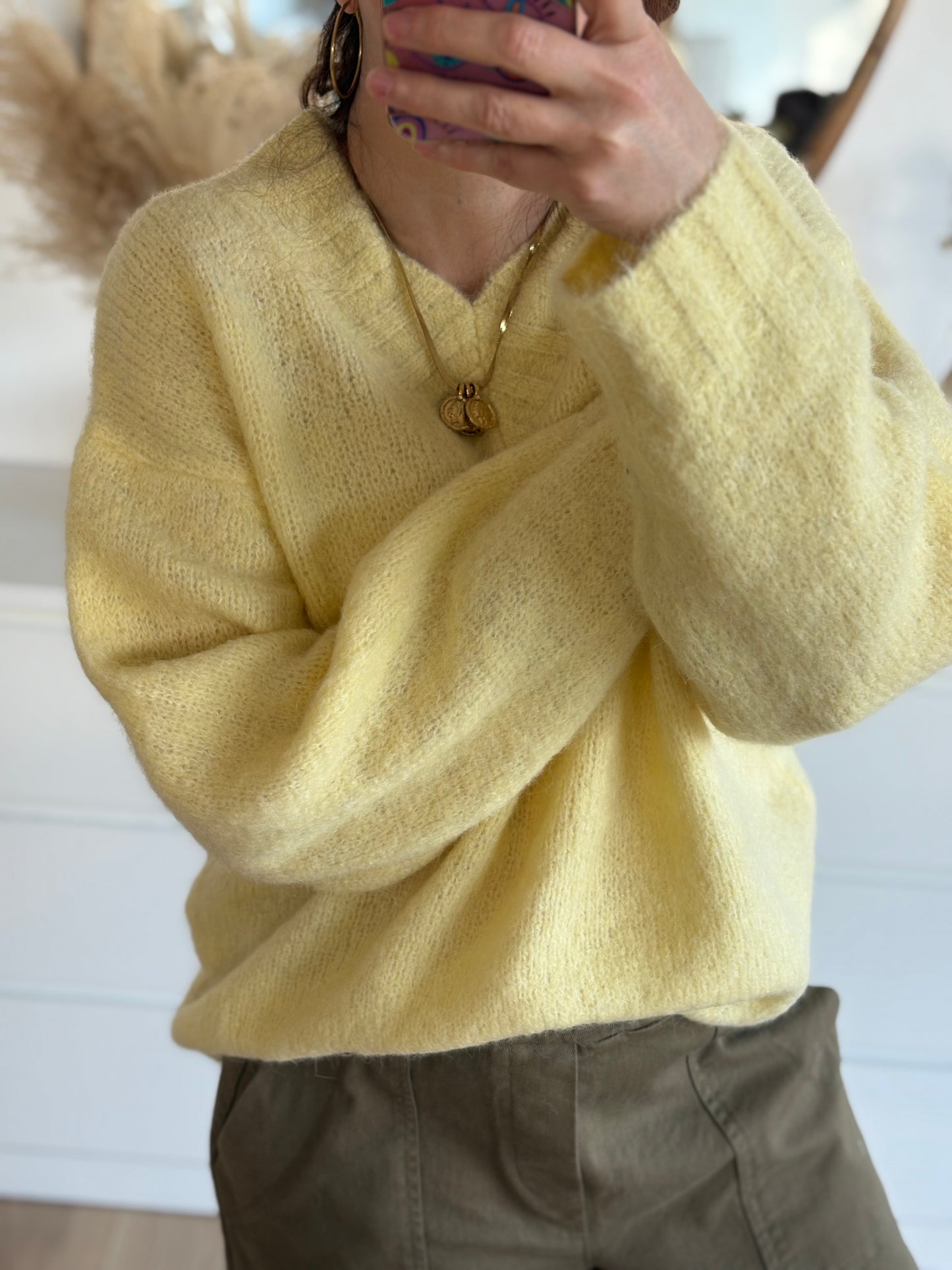 Pull Émilie jaune