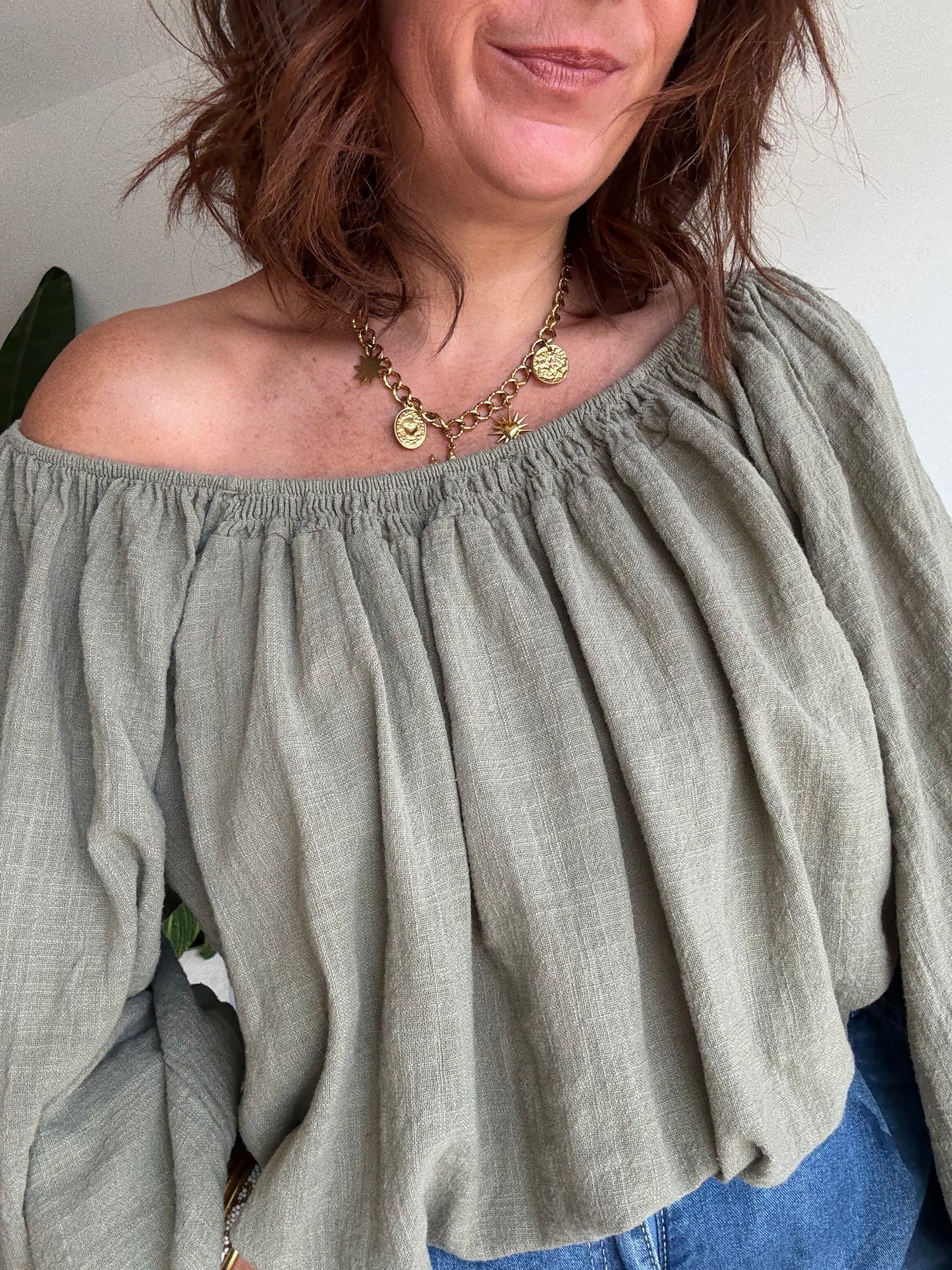 Blouse Bohème Kaki
