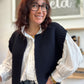 Gilet sans manches cow girl Marine