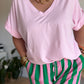 Tee shirt rose baby Maxi