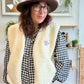Veste Teddy Écru