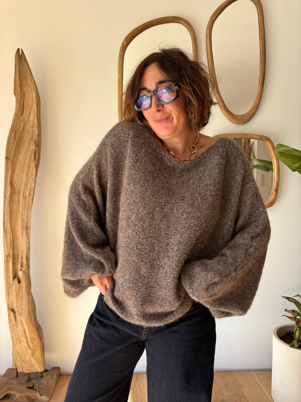 Pull Oliver Taupe