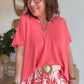 Pull fin corail