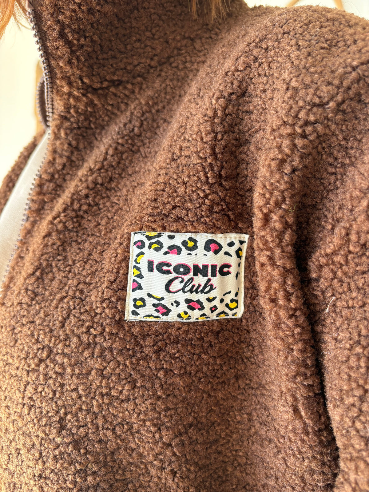 Veste Teddy Marron