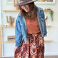Veste en jean courte wild west