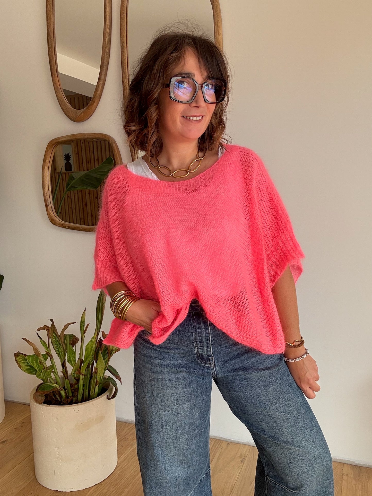 Pull Mia corail