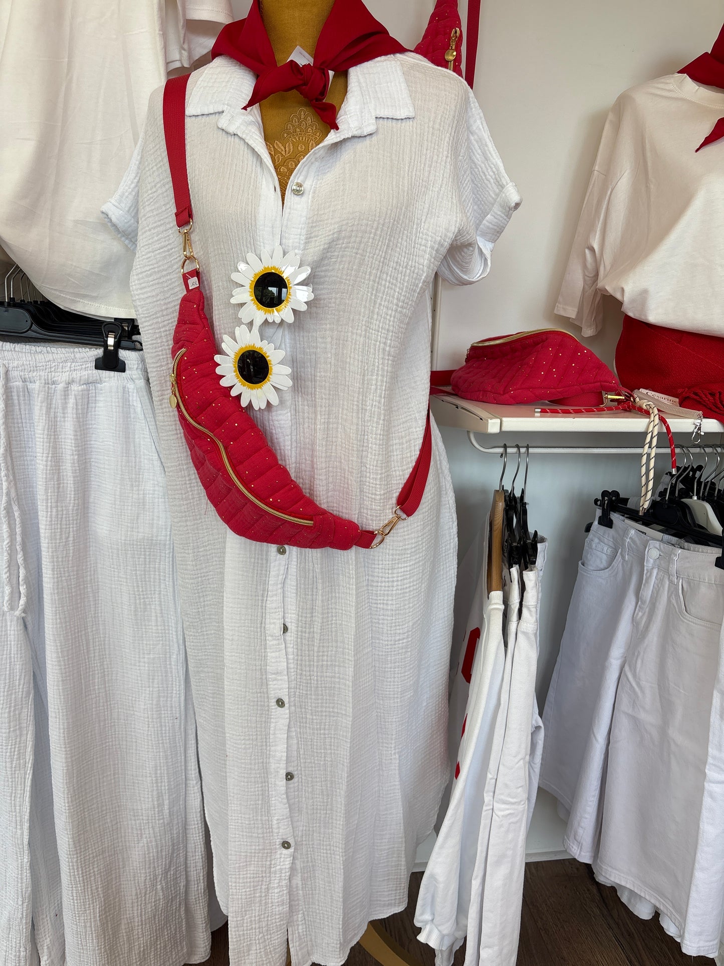 Robe gaze de coton blanche ❤️🤍