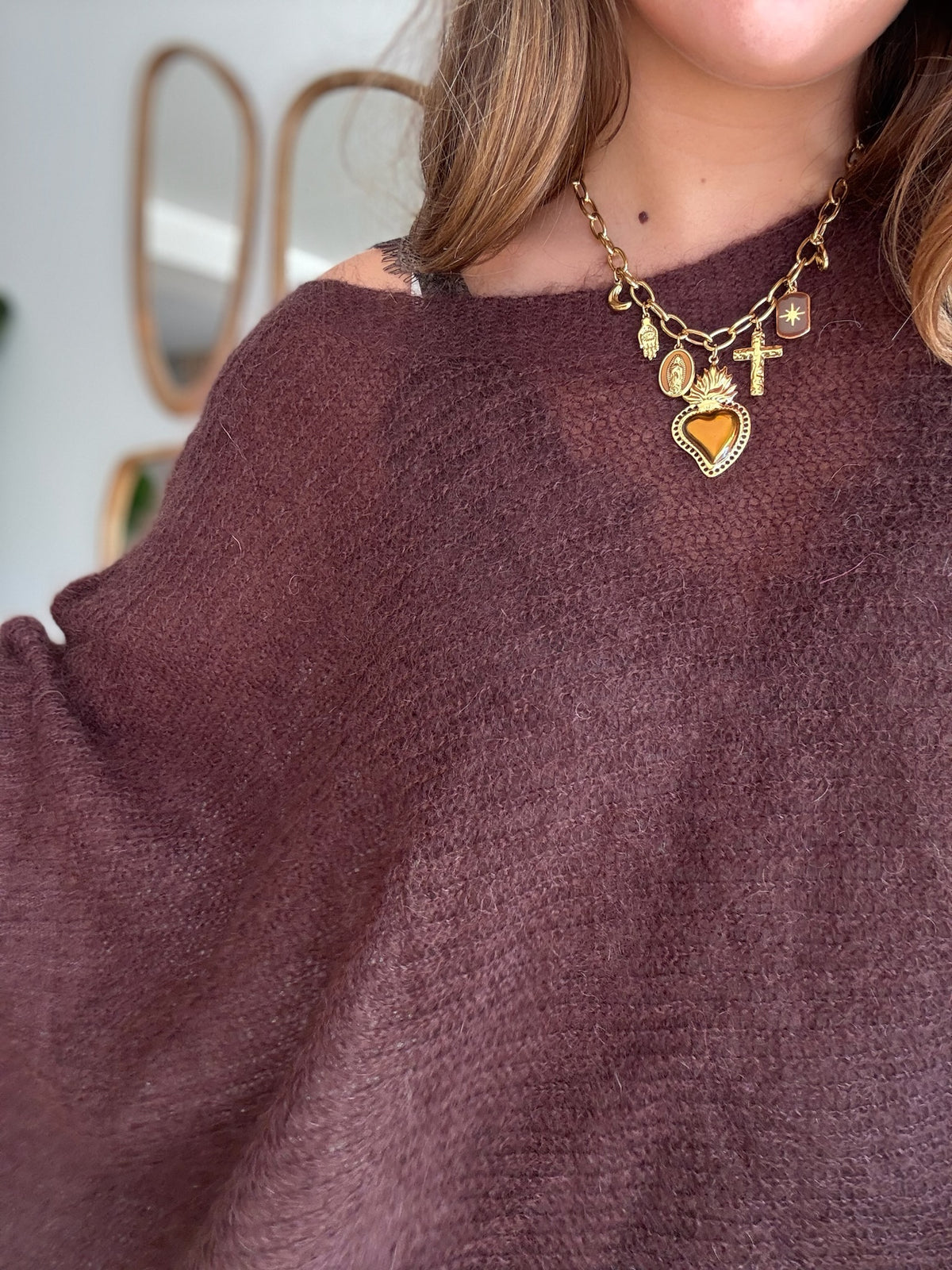 Pull Mia chocolat