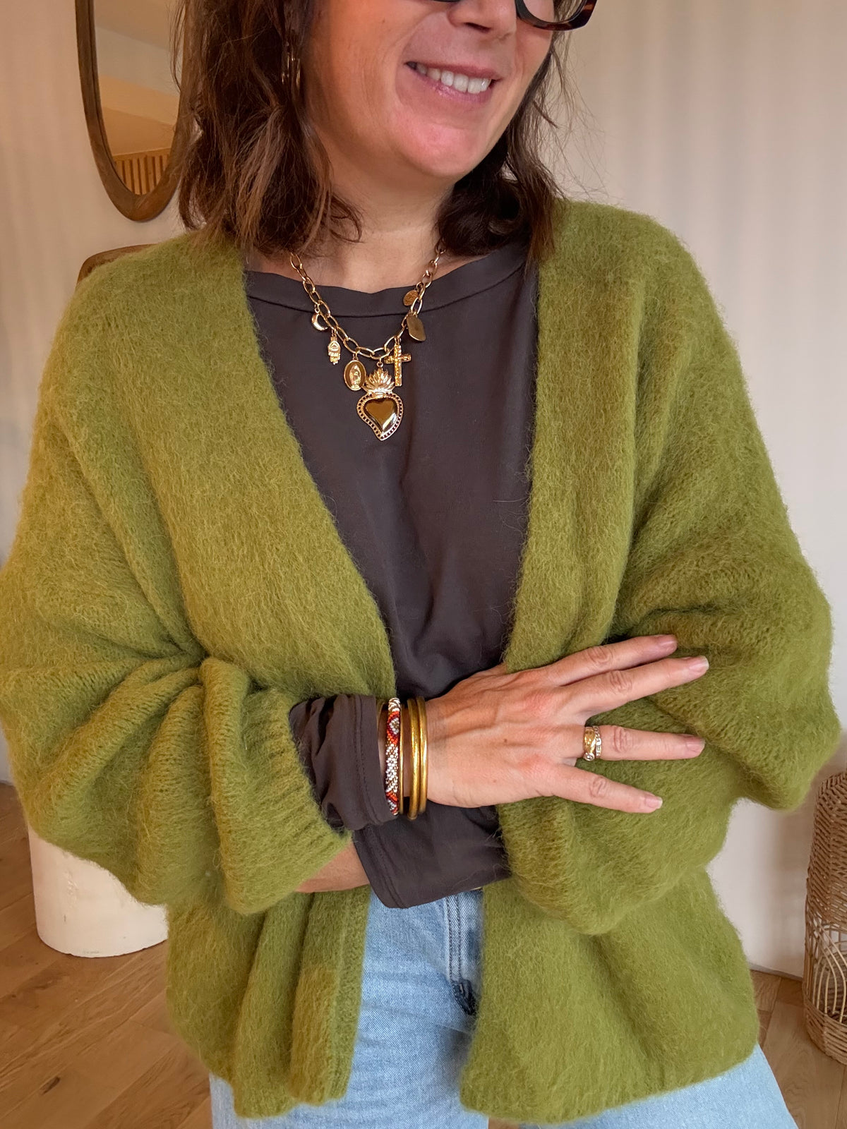 Gilet Gabin olive