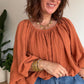 Blouse Bohème Brique