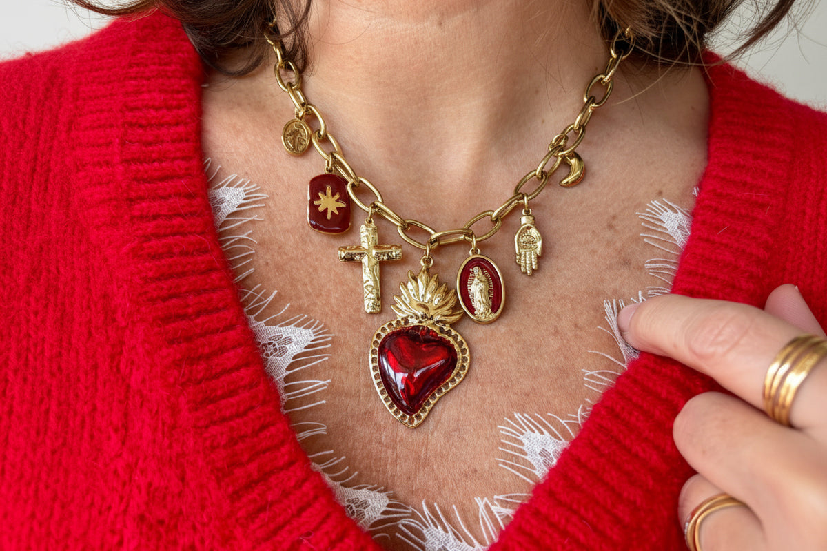 Collier Grigri rouge