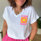 Tee shirt soleil fluo