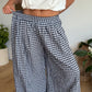 Pantalon Vichy Marine