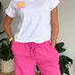 Pantalon palazzo gaze de coton fuchsia 🩷