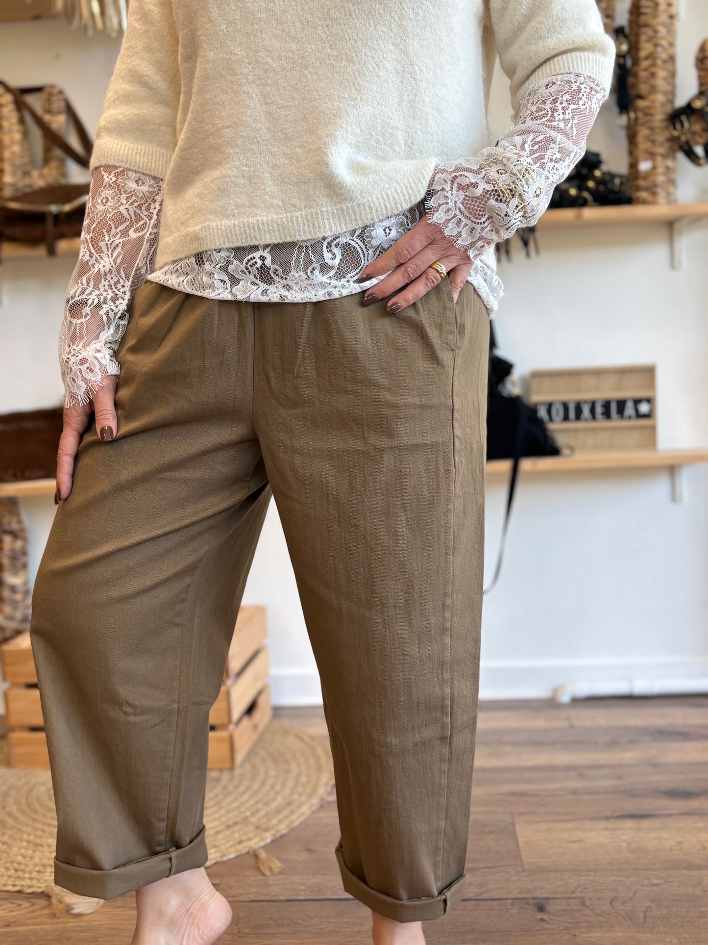 Pantalon magique camel