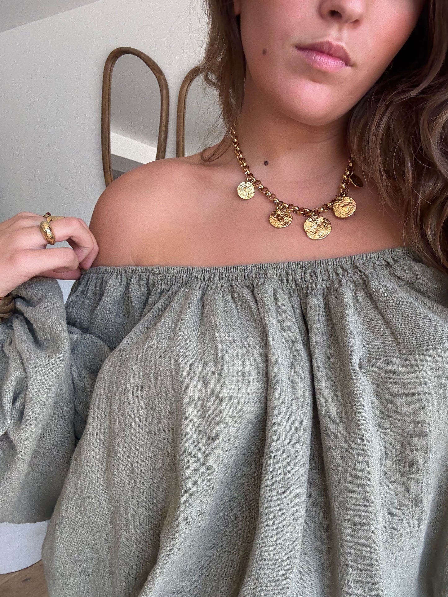 Blouse Bohème Kaki