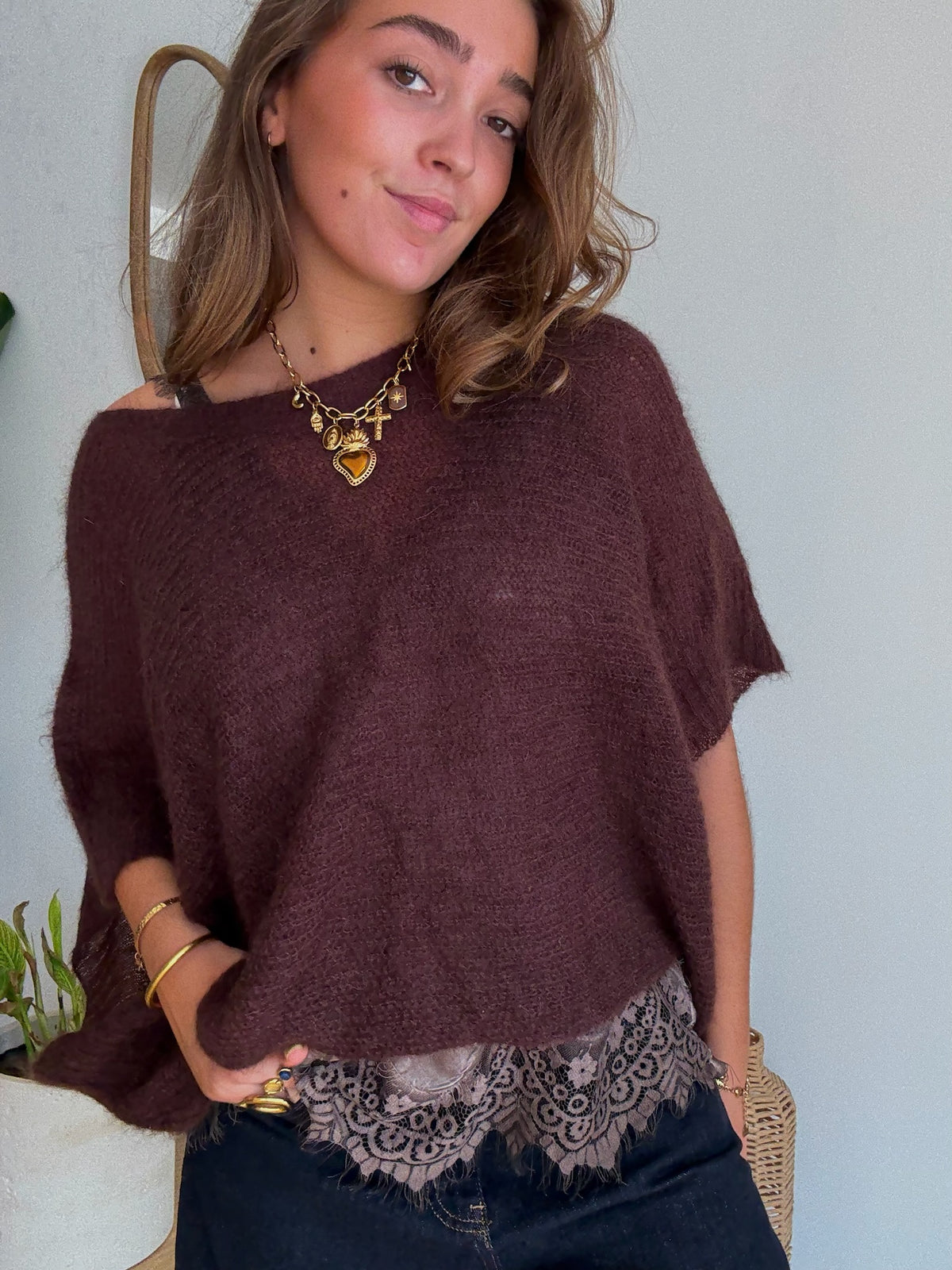 Pull Mia chocolat