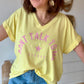 TEE-SHIRT DON’T TALK TO ME YELLOW SUN
