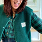 Veste Teddy vert sapin