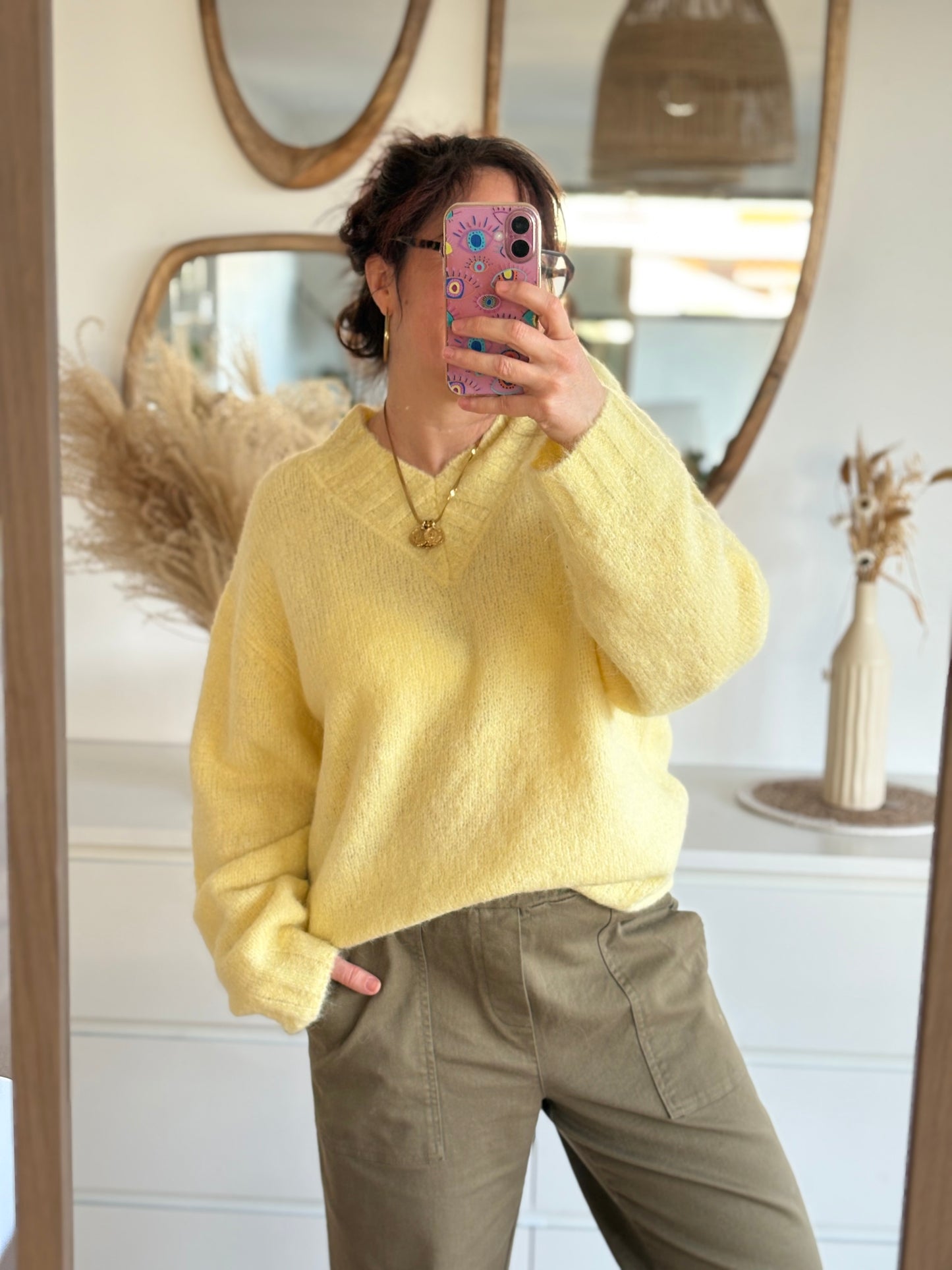 Pull Émilie jaune