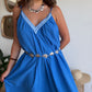 Robe playa bleu