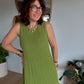 Robe longue Sarah verte