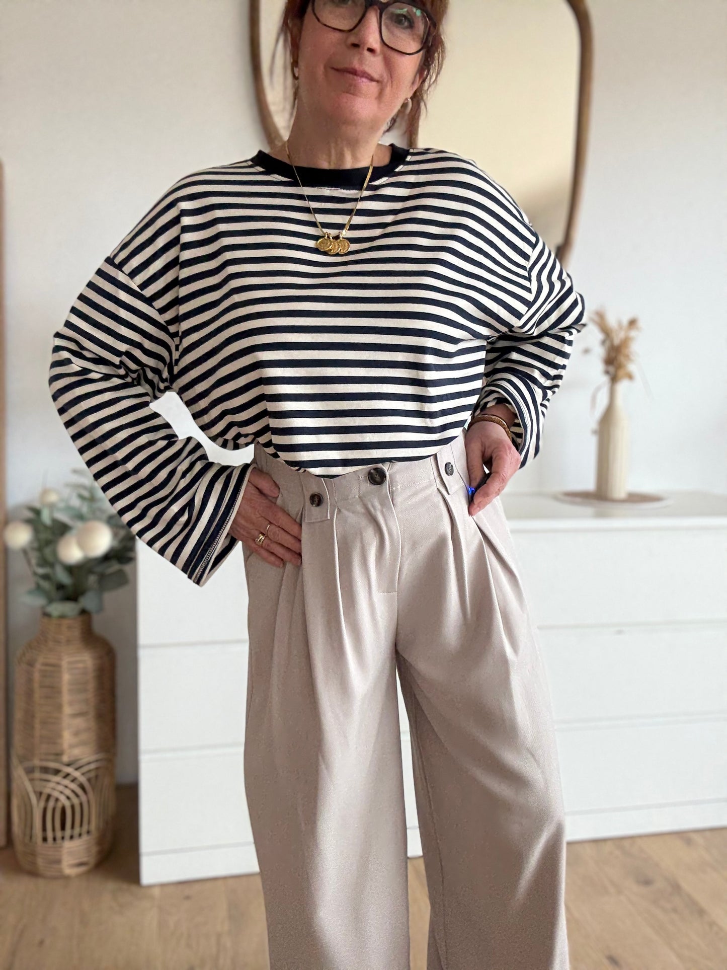 Pantalon Marius beige