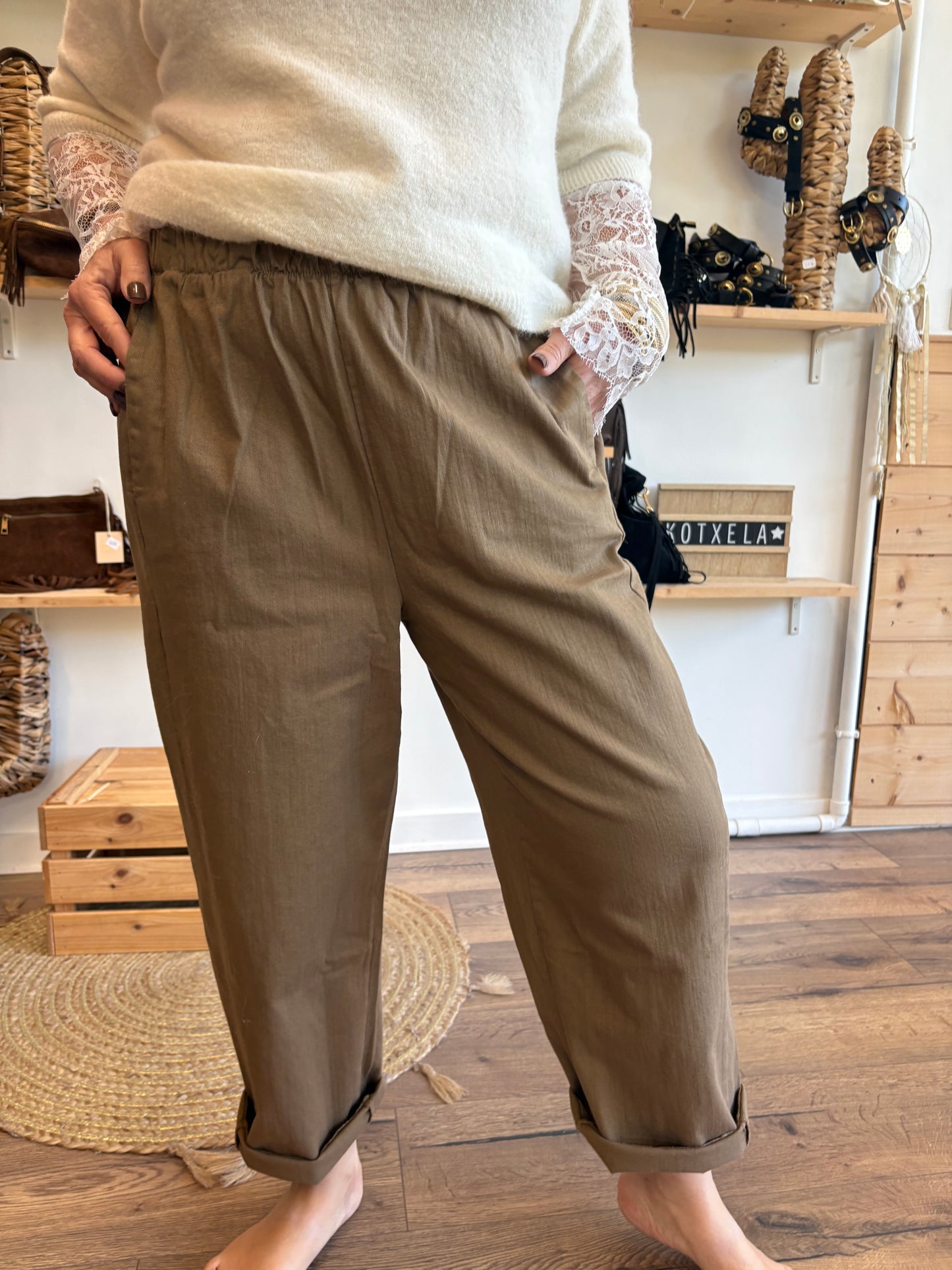 Pantalon magique camel